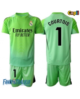 Real Madrid Thibaut Courtois #1 Portarii Echipament de Fotbal Replică 2025-26 Copii Deplasare (+ Șorturi)